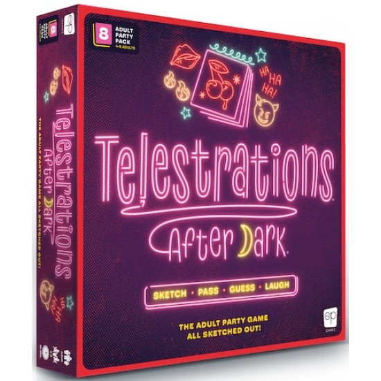 Telestrations: After Dark (17+ Year) 8 Player - New Edition