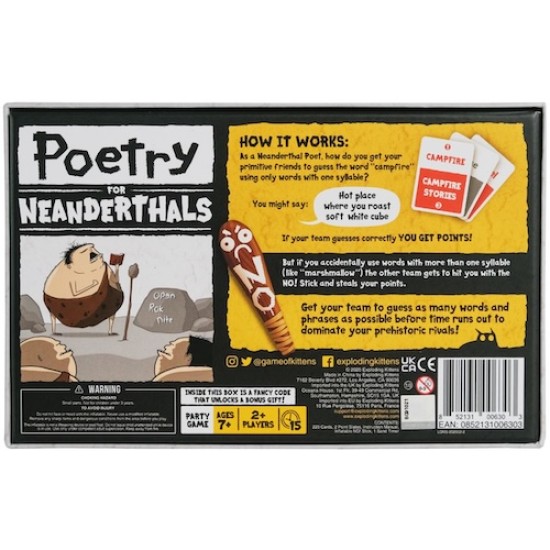 Poetry for Neanderthals Original Edition (By Exploding Kittens)