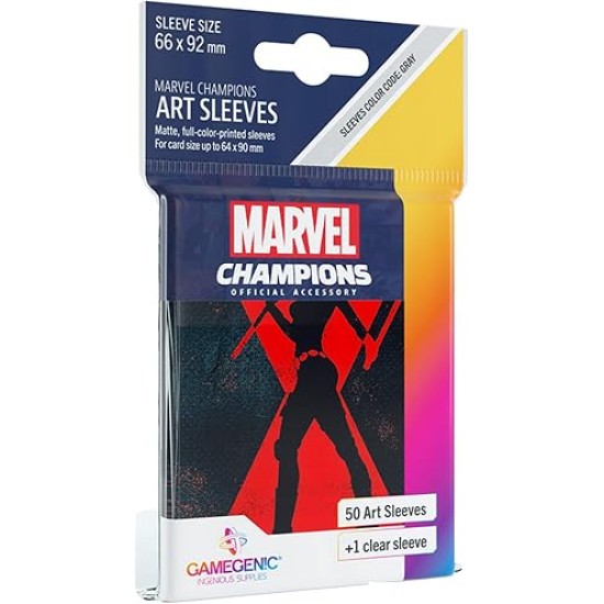 Marvel Champions LCG: Gamegenic - FINE ART Sleeves - Black Widow