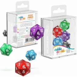 Oakie Doakie Dice D20 Spindown Speckled Selection 22mm