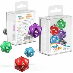 Oakie Doakie Dice D20 Spindown Speckled Selection 22mm
