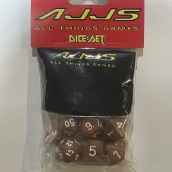 AJJS Role Play 7 Piece Dice Set with Velvet Bag