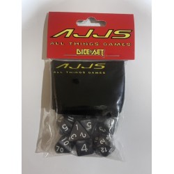 AJJS Role Play 7 Piece Dice Set with Velvet Bag