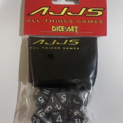AJJS Role Play 7 Piece Dice Set with Velvet Bag