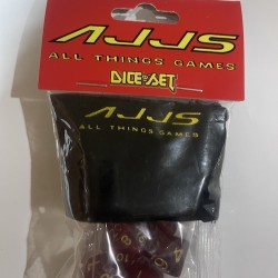 AJJS Role Play 7 Piece Dice Set with Velvet Bag