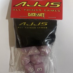 AJJS Role Play 7 Piece Dice Set with Velvet Bag