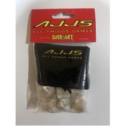 AJJS Role Play 7 Piece Dice Set with Velvet Bag