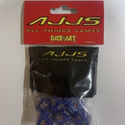 AJJS Role Play 7 Piece Dice Set with Velvet Bag