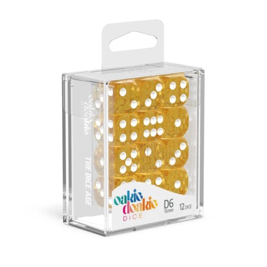 Oakie Doakie Dice D6 16 mm Speckled - Orange (12)