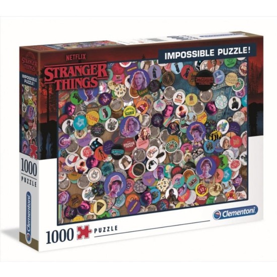 Clementoni Puzzle: Netflix Stranger Things Impossible Puzzle - 1,000 pieces