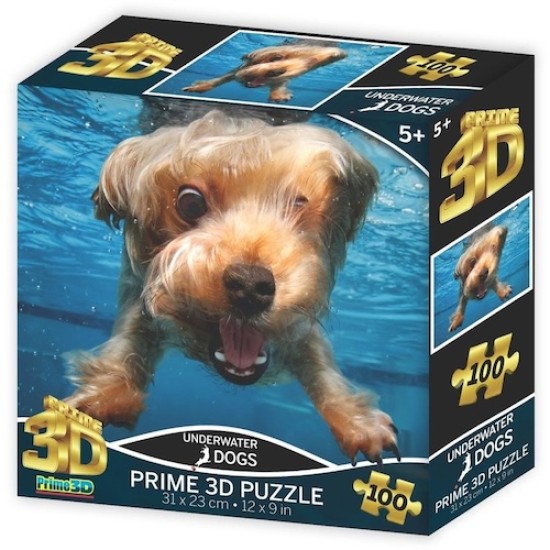 Prime3D Underwater Dogs - 100 Piece 3D Puzzle