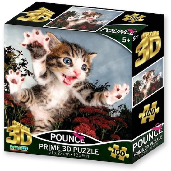 Prime3D Pounce - 100 Piece 3D Puzzle