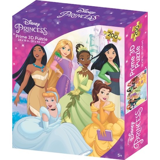 Prime3D Disney Princess - 200 Piece 3D Puzzle