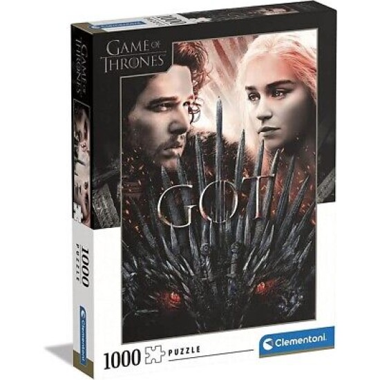 Clementoni Puzzle: Game of Thrones Khaleesi and Jon Snow - 1000 pieces
