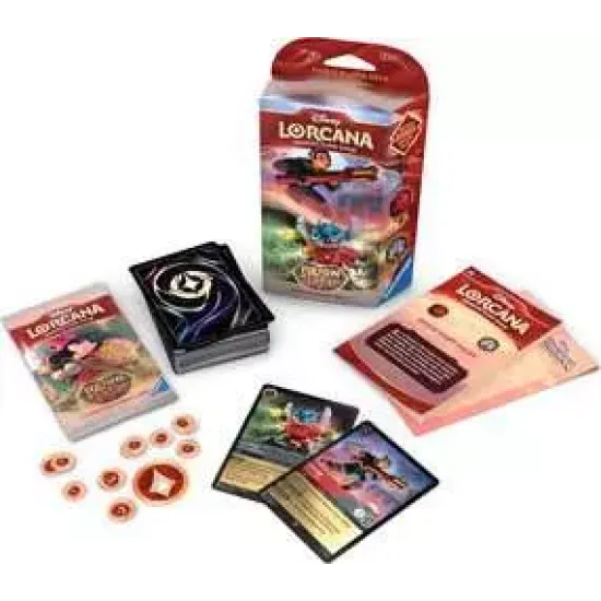 Disney Lorcana: Reign Of Jafar Starter Deck - Ruby & Steel pack