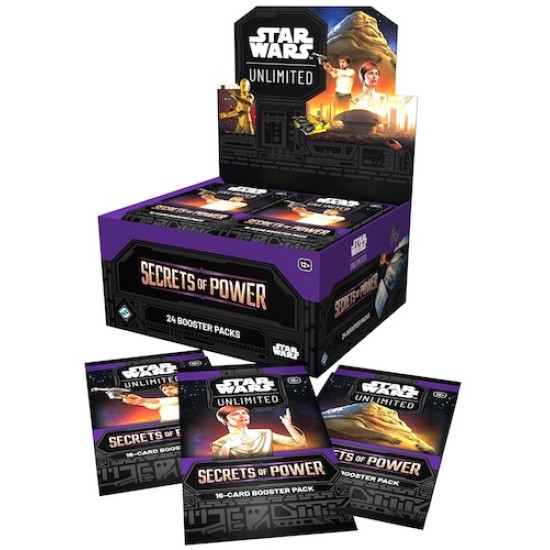 Star Wars: Unlimited - Secrets of Power Booster Display (Set of 24 Booster Packs)