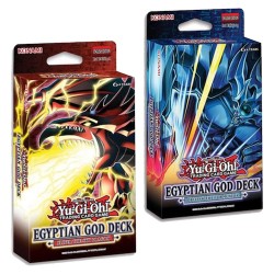 YuGiOh! STRUCTURE DECK Egyptian God Deck Obelisk & Slifer 1st Edition Pair