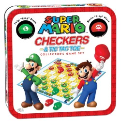 Super Mario Combo Checkers/Tic Tac Toe (Tin)