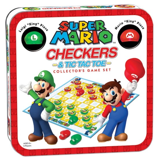 Super Mario Combo Checkers/Tic Tac Toe (Tin)